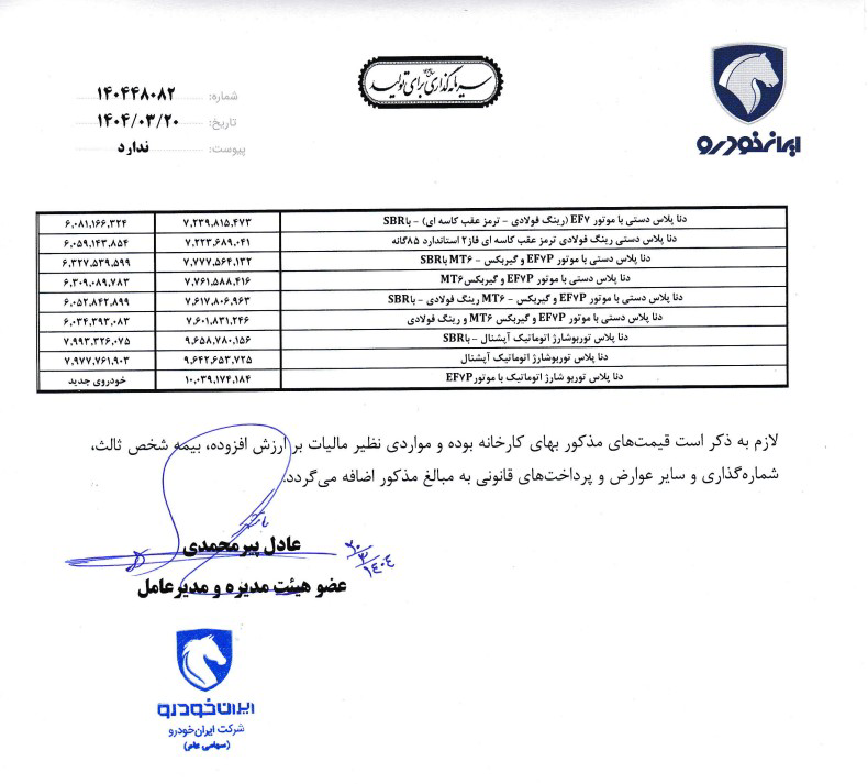 ماجرای افزایش قیمت محصولات ایران خودرو چیست؟