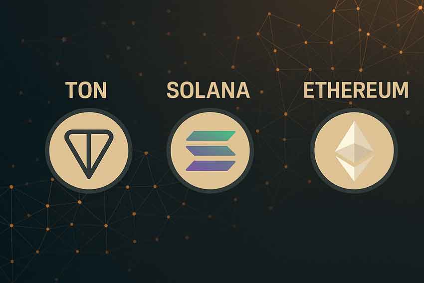 سرعت واقعی بلاک‌چین‌ها تون، اتریوم و سولانا