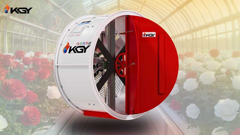 فن دمپردار برای گلخانه