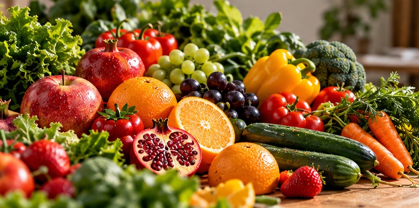 میوه و سبزیجات تازه برای بخش فروشگاه آنلاین میوری